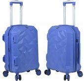 Walizka kabinowa z poszerzeniem SUNBAG - MODEL CRYSTAL kolor niebieski