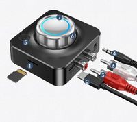 Odbiornik Bluetooth BT 5.0 USB-C AUX 2 x CINCH JACK 3,5mm