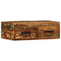 Ścienna szafka pod TV, 60x30x19 cm, lite drewno z odzysku