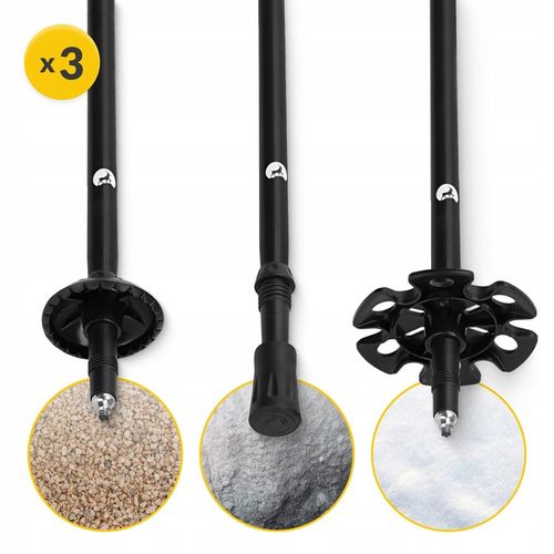 KIJE NORDIC WALKING KIJKI SKŁADANE REGULOWANE DO CHODZENIA TELESKOPOWE 4FIZ na Arena.pl