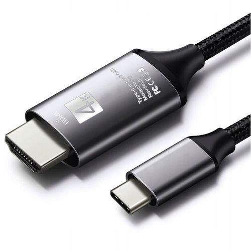 KABEL PRZEWÓD ADAPTER PRZEJŚCIÓWKA USB-C 3.1 TYP C DO HDMI 4K MHL 200cm TV na Arena.pl