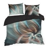 Pościel Prisma 220x200 + 70x80 stal makosatyna luksusowy komplet