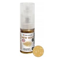 BARWNIK SPOŻYWCZY PYŁEK PERŁOWY Z POMPKĄ Metallic złoto 5g