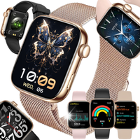 SMARTWATCH DAMSKI ZEGAREK ROZMOWY MENU PL ZDROWIE HD AMOLED 1,85" 4