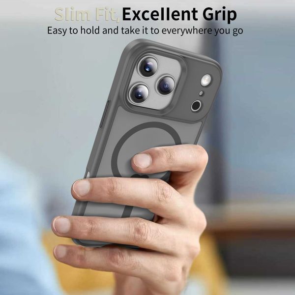 tech-protect magmat magsafe iphone 17 pro max matte crayon grey zdjęcie 7