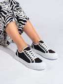 Wygodne trampki damskie czarne Rozmiar: - 37