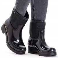 Kalosze wysokie ocieplane modne wygodne gumowce lekkie Wojtyłko 38