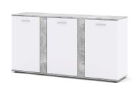 Komoda AMIGO 1757 155x35x80 cm beton biały