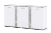 Komoda AMIGO 1757 155x35x80 cm beton biały