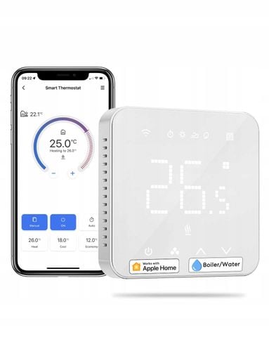 Termostat smart Meross Inteligentny termostat MTS200BHK(EU) na Arena.pl