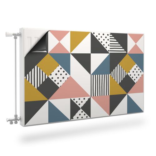 Osłona Magnetyczna GEOMETRYCZNE Kolorowe Trójkąty 80cm x 60cm na Arena.pl