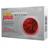 LipiForma Plus 2x30szt na wysoki poziom cholesterolu CHOLESTEROL MONAKOLINA
