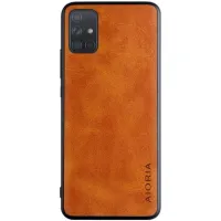 Etui AIORIA Vintage LEATHER do Samsung Galaxy M51 pomarańczowy