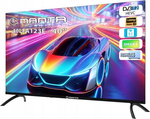 Smart TV Telewizor 40 cali Android HD LED dekoder DVBT2 WIFI LAN USB Manta na Arena.pl