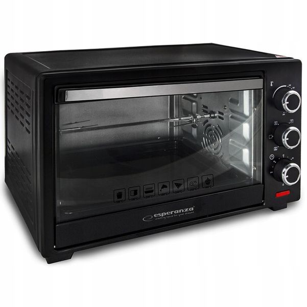 PIEKARNIK ELEKTRYCZNY Z KONWEKCJĄ ROŻNEM I RUSZTEM 25L TERMOOBIEG TERMOSTAT zdjęcie 12