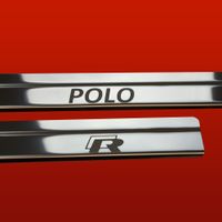 Listwa progowa VOLKSWAGEN POLO MK4 9N 9N3 Stal nierdzewna 304 połysk 2szt