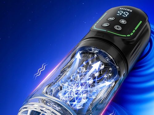 masturbator męski z 3 pompkami i 7 ruchami obrotowymi, wibrujący i ssący na Arena.pl