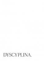 Plakat 50x70cm Z Napisami Nowoczesny Cytat Dyscyplina