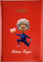 Kalendarz A5 2026 tygodniowy KSIĄŻKOWY na dzień BABCI z imieniem