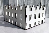 Pojemnik, flower-box, koszyk w kształcie płotka