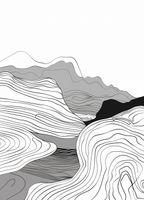 Plakat 13x18cm Geometryczne Wzniesienia