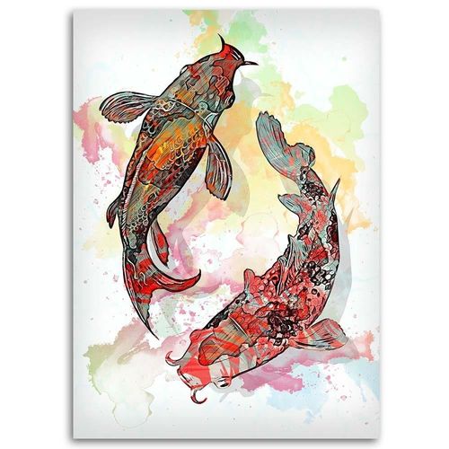 Obraz na płótnie – Canvas, Dwie ryby 50x70 na Arena.pl