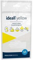 Rękawice Gospodarcze Lateksowe / Żółte / Rozmiar: 8 - M / Ideall Yellow