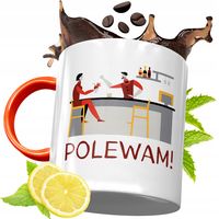 Kubek Pomarańczowy Dla Barmana Prezent Z Nadrukiem Ze Zdjęciem