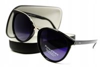 KLASYCZNE DAMSKIE OKULARY PRZECIWSŁONECZNE KOCIE OCZY Z POLARYZACJĄ I UV400