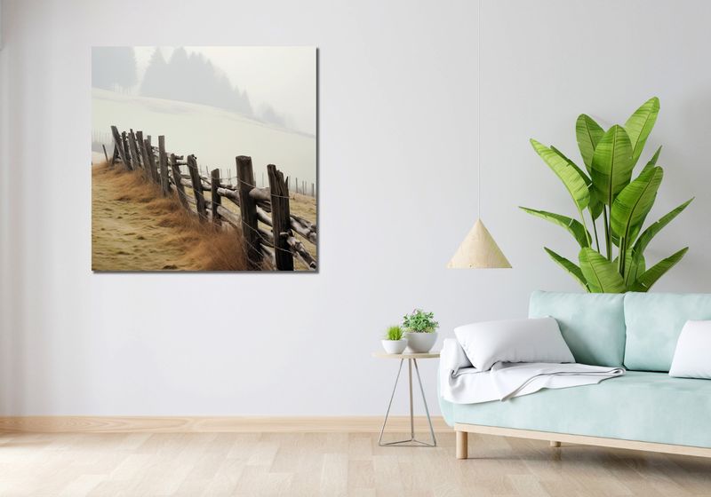 Obraz 100x100cm Spowity Mgłą zdjęcie 2