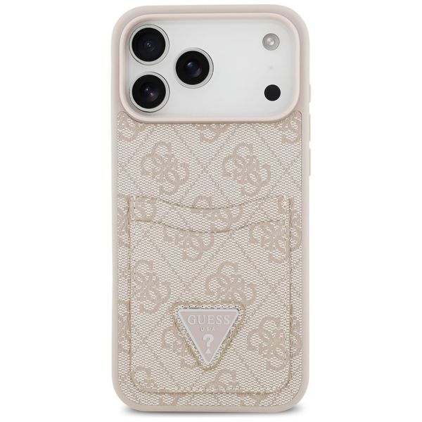 Etui Guess 4G Double Card Triangle do iPhone 17 Pro Max różowy zdjęcie 3