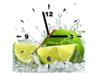 30X30CM ZEGAR LIMONKA OBRAZ DREWNO