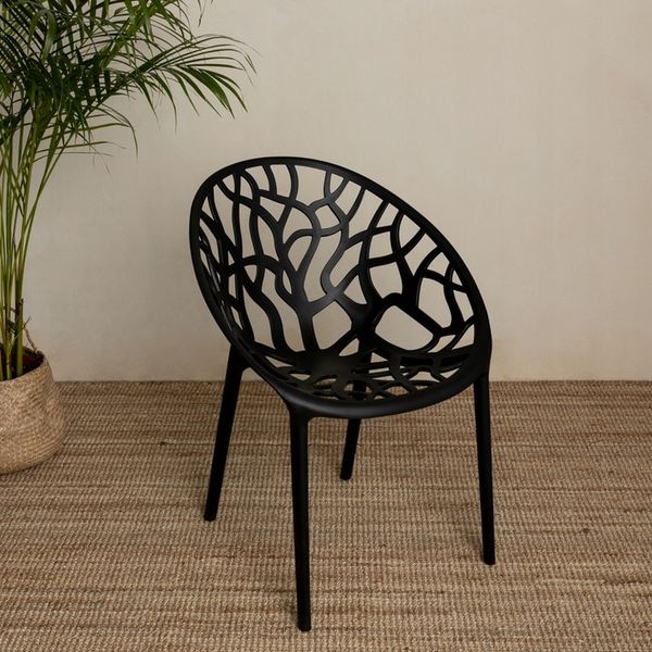 ZESTAW OGRODOWY BALKONOWY 2X KRZESŁO PLASTIKOWE AŻUROWE + STOLIK zdjęcie 11