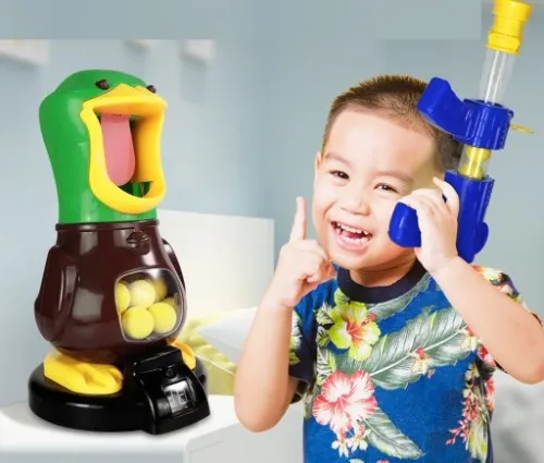 GŁODNA KACZKA STRZELANIE DO CELU 2 PISTOLET ZABAWKA PREZENT ŚWIĘTA GWIAZDKA na Arena.pl