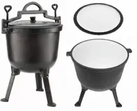 KOCIOŁEK MYŚLIWSKI ŻELIWNY GARNEK EMALIOWANY 5L