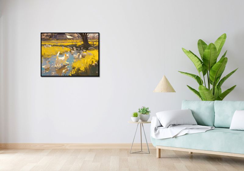 Plakat 80x60cm Słońce na Wsi zdjęcie 4