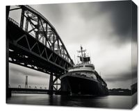 Obraz 60x50cm Statek przy Moście