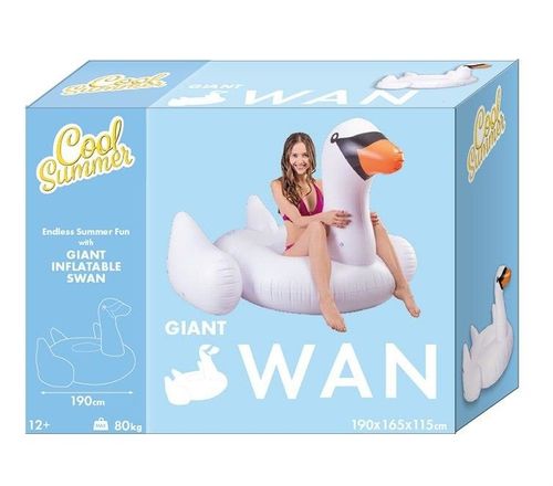 COOL SUMMER MATERAC DMUCHANY ŁABĘDŹ na Arena.pl