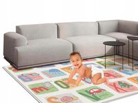 XXL Mata Edukacyjna Piankowa Dwustronna XPE Literki Alfabet 200x180cm