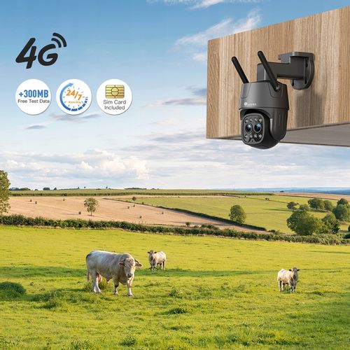 KAMERA ZEWNĘTRZNA IP Z KARTĄ SIM 3G 4G LTE GSM PTZ PODWÓJNY OBIEKTYW 6×ZOOM na Arena.pl