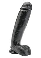 dildo 10 inch with balls black