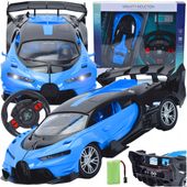 SAMOCHÓD SPORTOWY DŹWIĘK AUTO ŚWIATŁA AKU MODEL STEROWANY NA PILOT RC