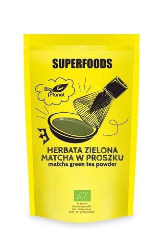 HERBATA ZIELONA MATCHA BIO 100 g - BIO PLANET na Arena.pl