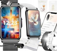 SMARTWATCH ZEGAREK NA KOMUNIE DZIEWCZYNKA SMS KROKI POLSKIE MENU 2 PASKI