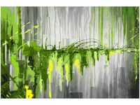 OBRAZ GREEN WATERFALL ZIELONY WODOSPAD