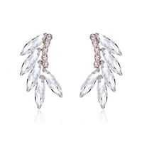 Kryształowe kolczyki do ślubu nieduże kryształki eleganckie KOKONET 3-0387