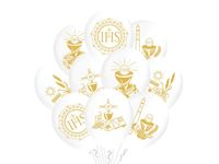 Zestaw balonów na Pierwszą Komunię Świętą, 10 szt. [400822] [balony na hel]