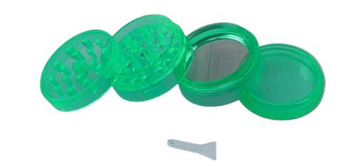 Plastikowy Crusher do Mielenia Tytoniu Suszu CBD Młynek Grinder Zielony na Arena.pl