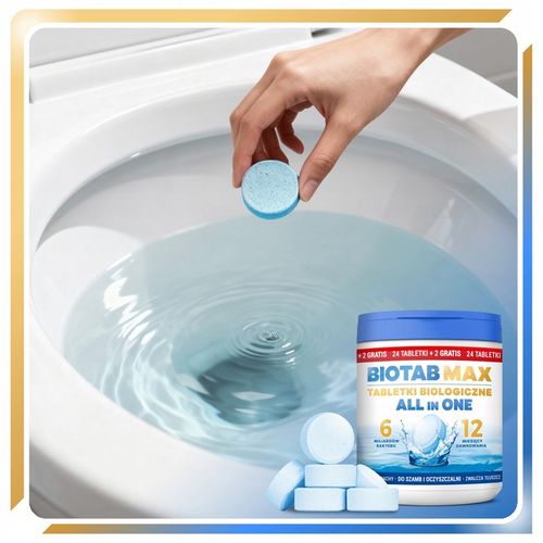 TABLETKI DO SZAMBA BioTab All in One SILNE Bakterie TŁUSZCZ ZAPACH 2 na Arena.pl