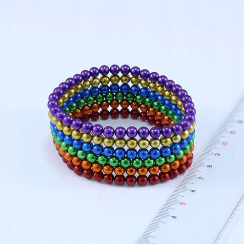 KULKI MAGNETYCZNE XXL Kolorowe 5 mm 216 szt. + BOX na Arena.pl